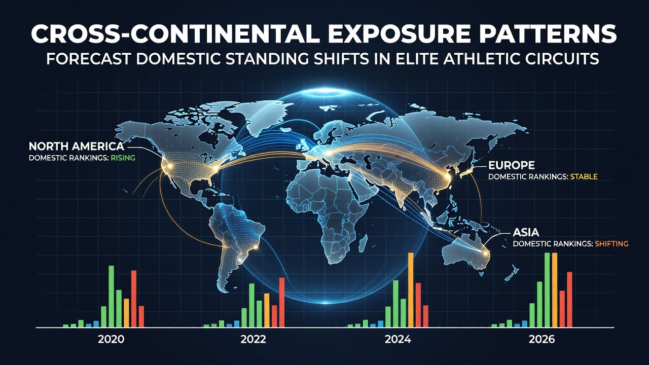 Athletes from different continents training together in an international sports facility