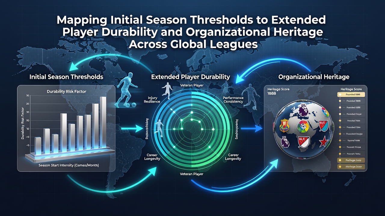Players from multiple global leagues showcasing early career performances that correlate with long-term durability