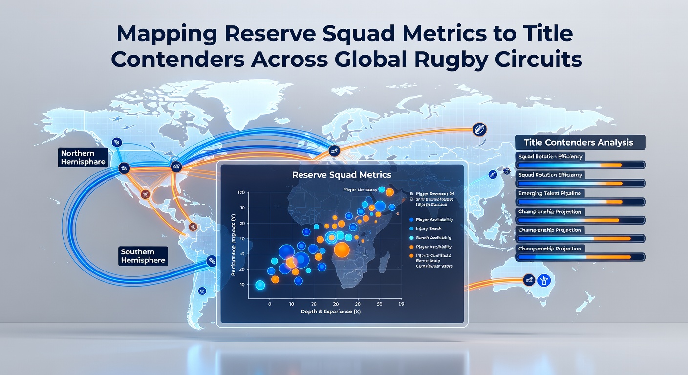 Rugby squad reviewing reserve player performance metrics on a tablet in the training facility