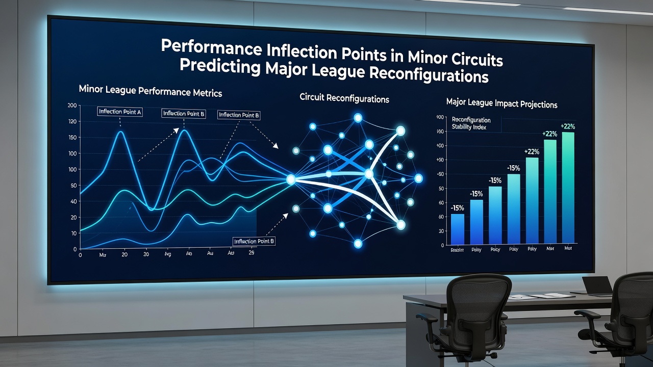 Visual representation of minor league player performance trends linking to major league structural changes