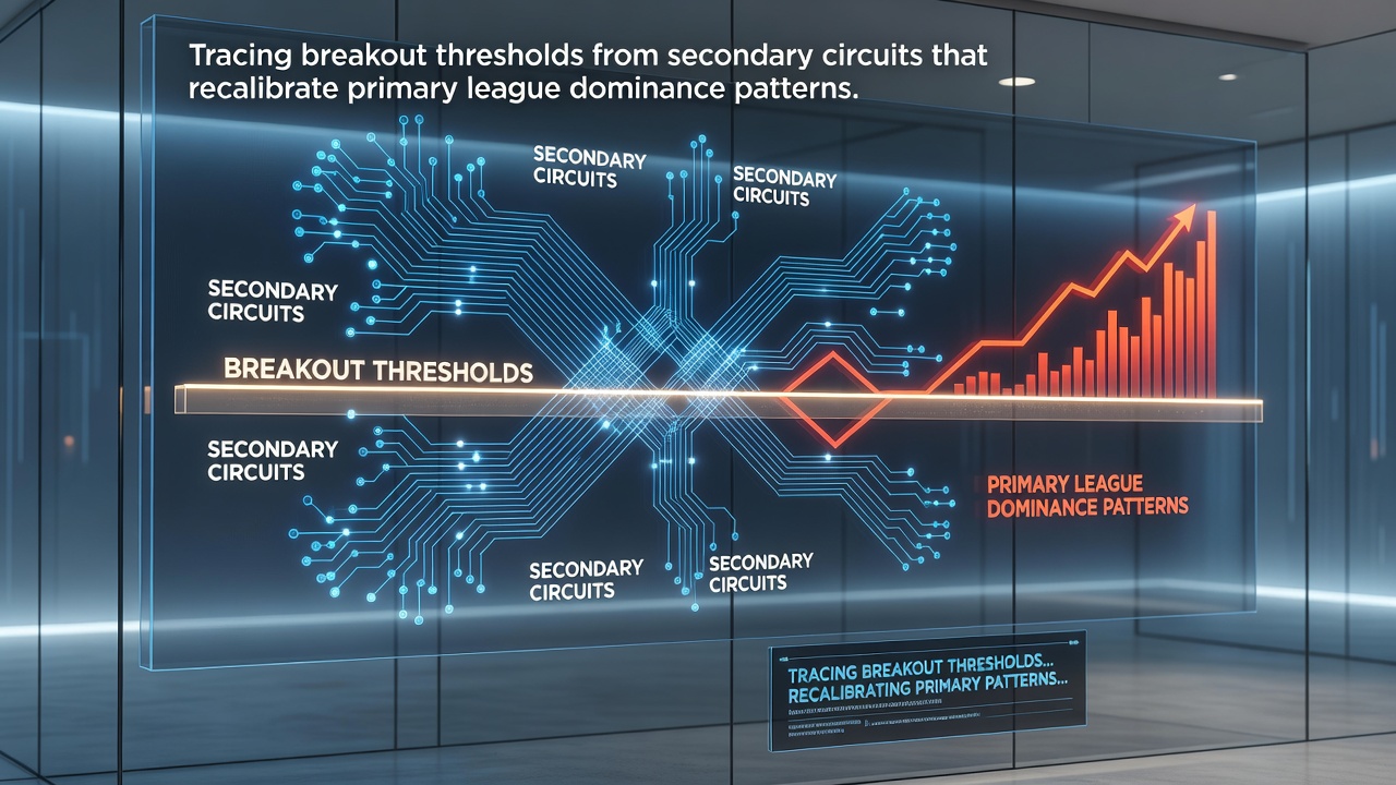 Data visualization showing threshold metrics moving from developmental to elite league structures